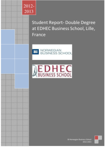 EDHEC - Fall 2012 - BI Norwegian Business School