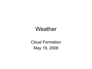 Weather - Cloud Formation