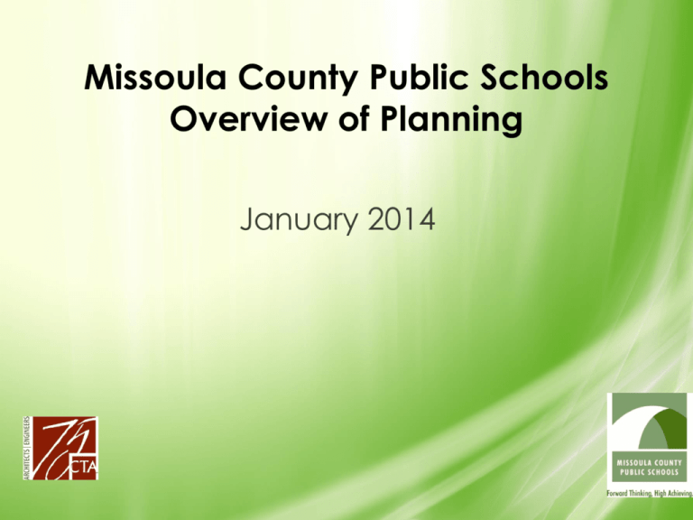 Missoula County Public Schools Overview Of Planning