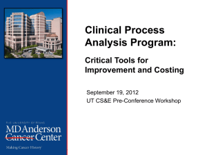 Clinical Process Analysis Program