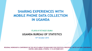 sharing experiences with mobile phone data collection in uganda