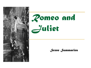 romeo and juliet scene summaries