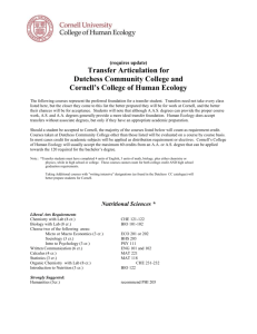 November 11, 2004 - Cornell University College of Human Ecology