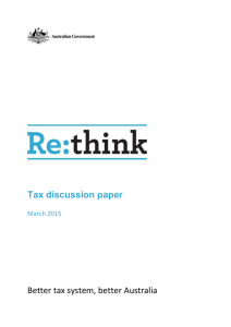 Foreword - Tax White Paper