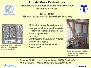 Atomic Mass Evaluations