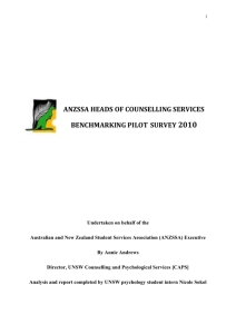 Article 7710 - ANZSSA Pilot Counselling Service Benchmarking