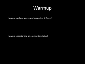 Warmup - Circuit Diagram Symbols