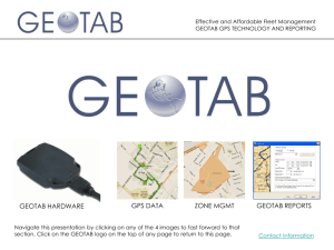 to view a Microsoft PowerPoint based GeoTab