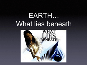 what lies beneath…