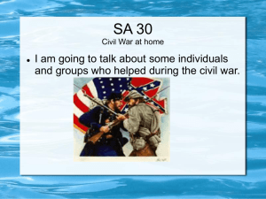 SA 30 Civil War at home - Willowcreek US History Mrs. Ness