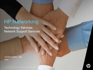 HP Networking Technology Services Network
