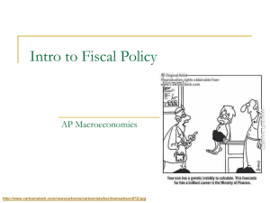 Intro to Fiscal Policy