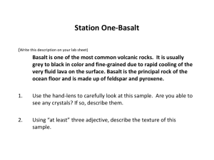 STATION 3 Igneous Rocks