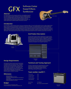 Guitar Sound Effects Synthesizer