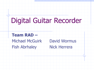 Digital Guitar Recorder