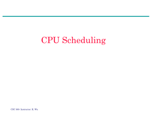 CPU Scheduling