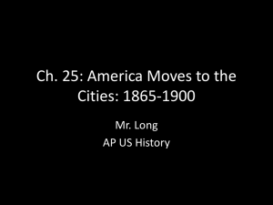 America Moves to the Cities