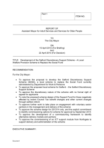 Development of the Salford Discretionary