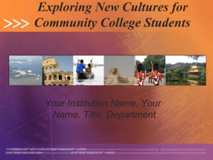 Study Abroad for Community College Students