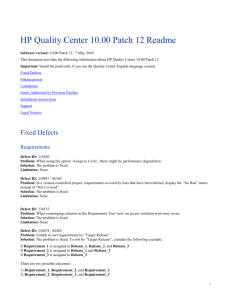 HP Quality Center 9.2 Patch 2 Readme