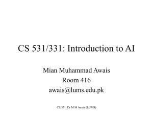 Lecture 1 - Suraj @ LUMS
