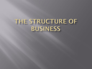 The Structure of Business