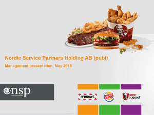 NSP* rubrik presentation - Nordic Service Partners
