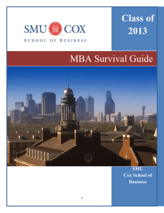 MBA Survival Guide - Southern Methodist University