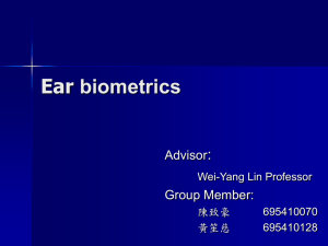 Ear biometrics