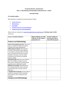Green/Energy Efficient Facilities Strategy Questionnaire