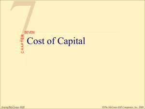 Lesson 4 A cost ofcapital