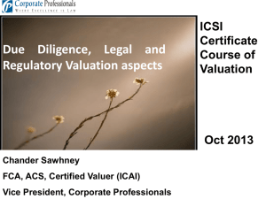 Valuation - Corporate Valuations