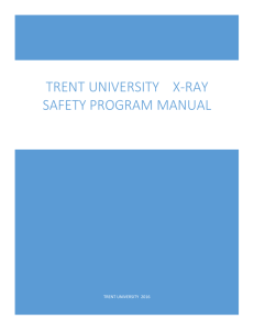 Trent University X-Ray Safety Program Manual