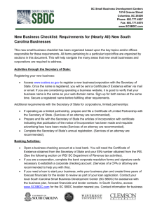 Microsoft Word Document (.doc) - South Carolina Small Business