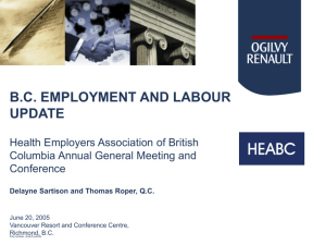 employment and labour update