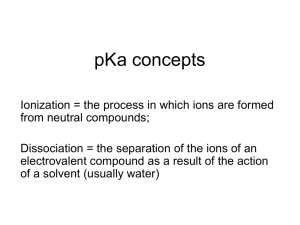 pKa concepts