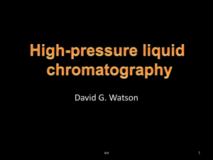 High-pressure liquid chromatography
