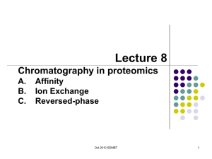 Lecture 8 Chromatography