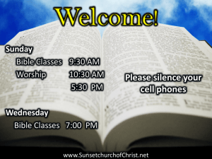 The Books of Judgment - Sunset church of Christ