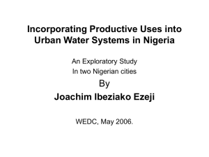 Ezeji - Multiple Use water Services Group