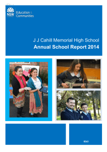 About this report - JJ Cahill Memorial High School