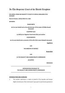 Read the case submission - Equality and Human Rights Commission