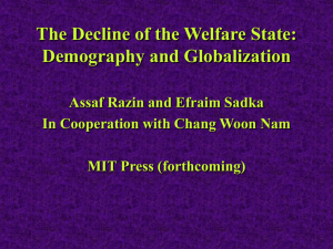 The Decline of the Welfare State: Demography and Globalization