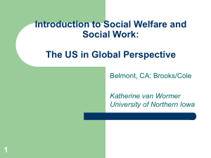 Introduction to Social Welfare and Social Work