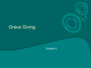 Grace Giving