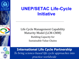 LCM-CMM-2-Approach - Life Cycle Initiative