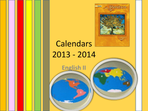 Calendars 2013