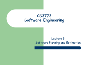 Lecture 08 Software Planning and Management