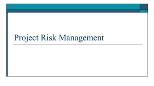 Intro to Project Risk Management