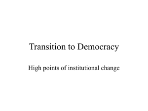 Transition to Democracy